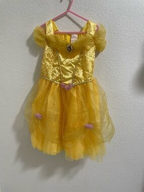 Disney Golden Princess Tulle Dress with Floral Accents